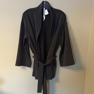 NWOT lululemon athletica DARK GREY TIE UP SWEATER Women's Cardigan